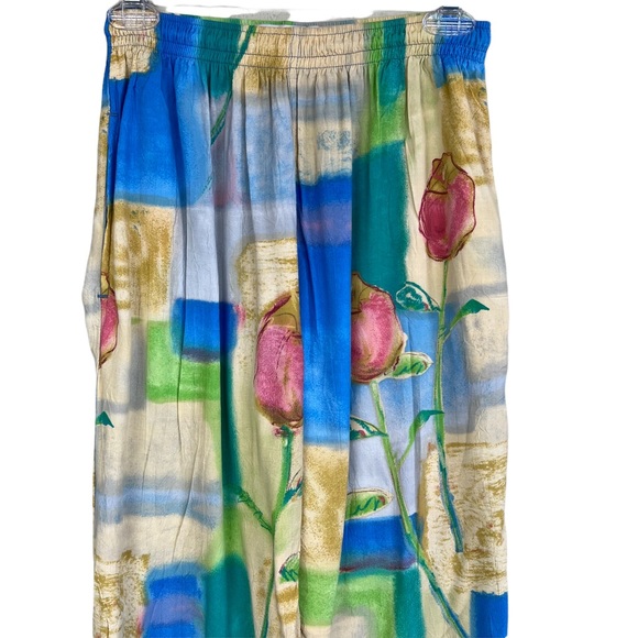 Jams World drawstring floral pants, Size Small - Picture 5 of 6